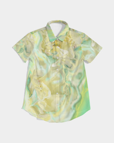 Women's Short Sleeve Button Up