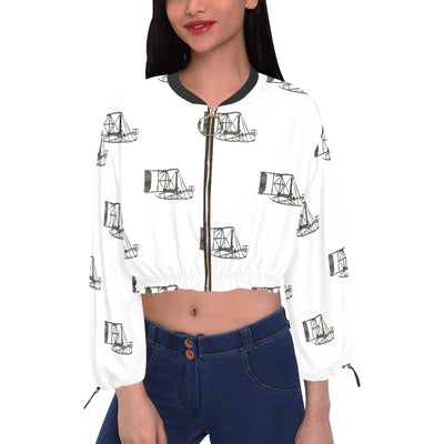 Women's Chiffon Cropped Jacket