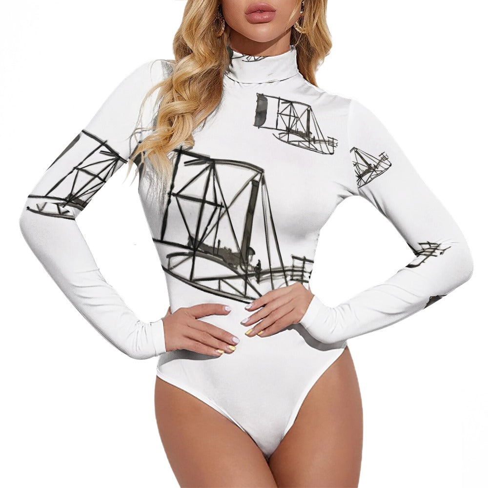Women's Turtleneck Long Sleeve Bodysuit