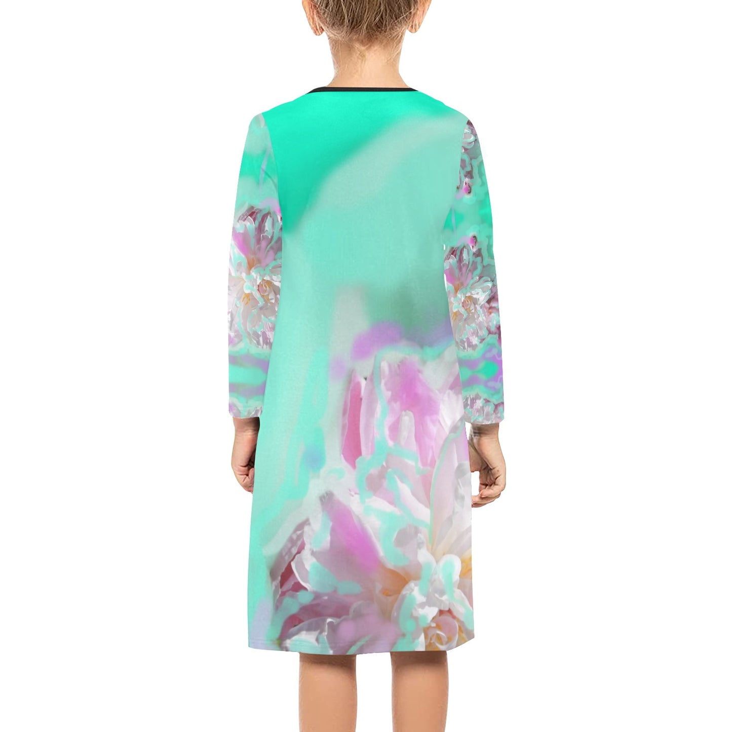 Langärmliges Kleid für Mädchen