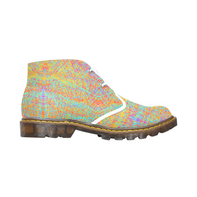 Men's Canvas Chukka Boots abstract art