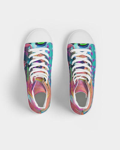 Eye Abstraction Men's Hightop Canvas Shoe