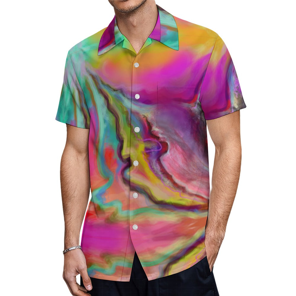 Bright Vibrant Bold short sleeved shirt