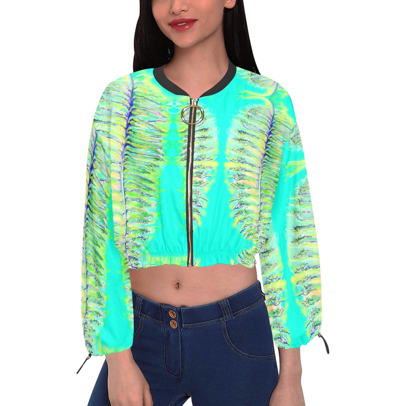 Women's Chiffon Cropped Jacket