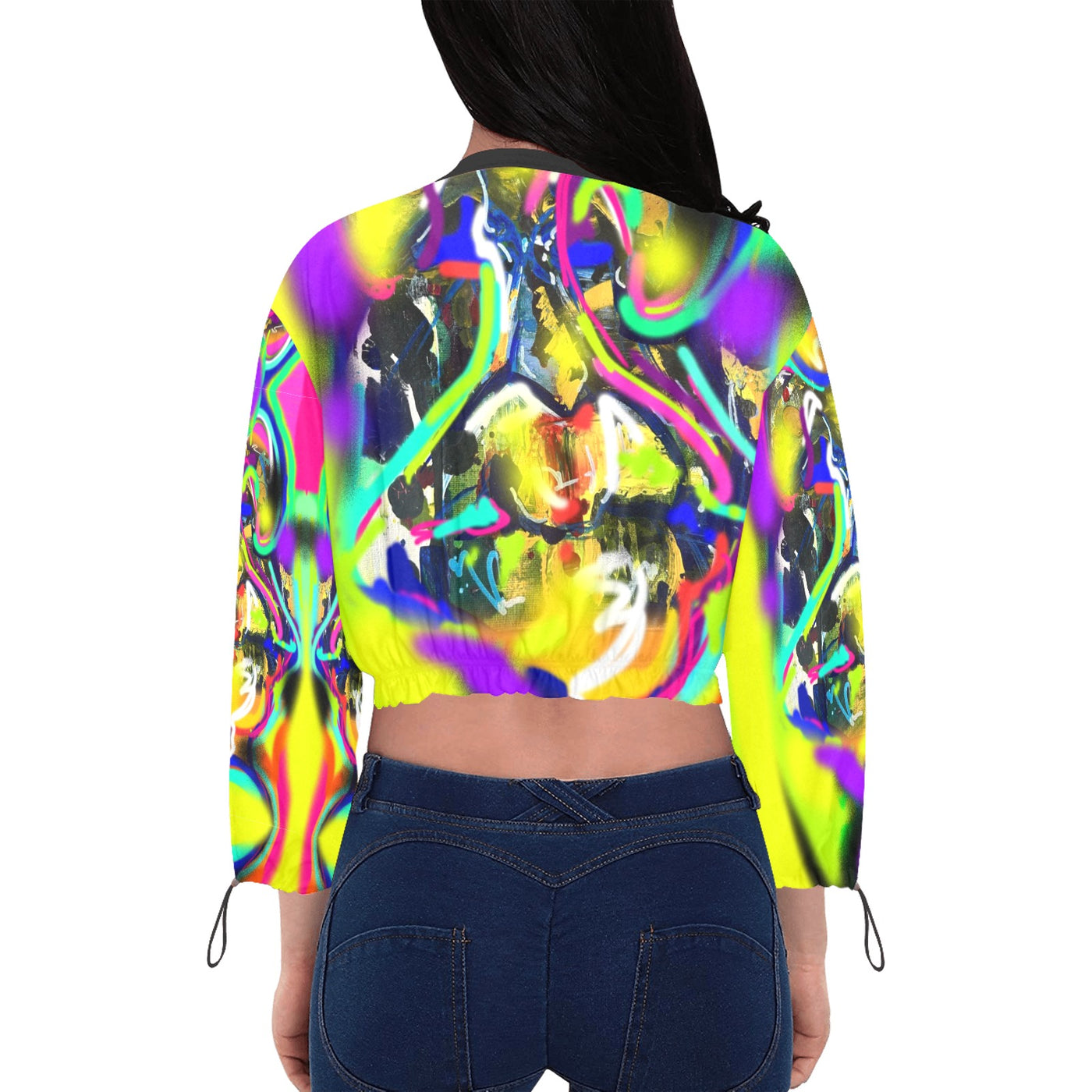 Women's Chiffon Cropped Jacket