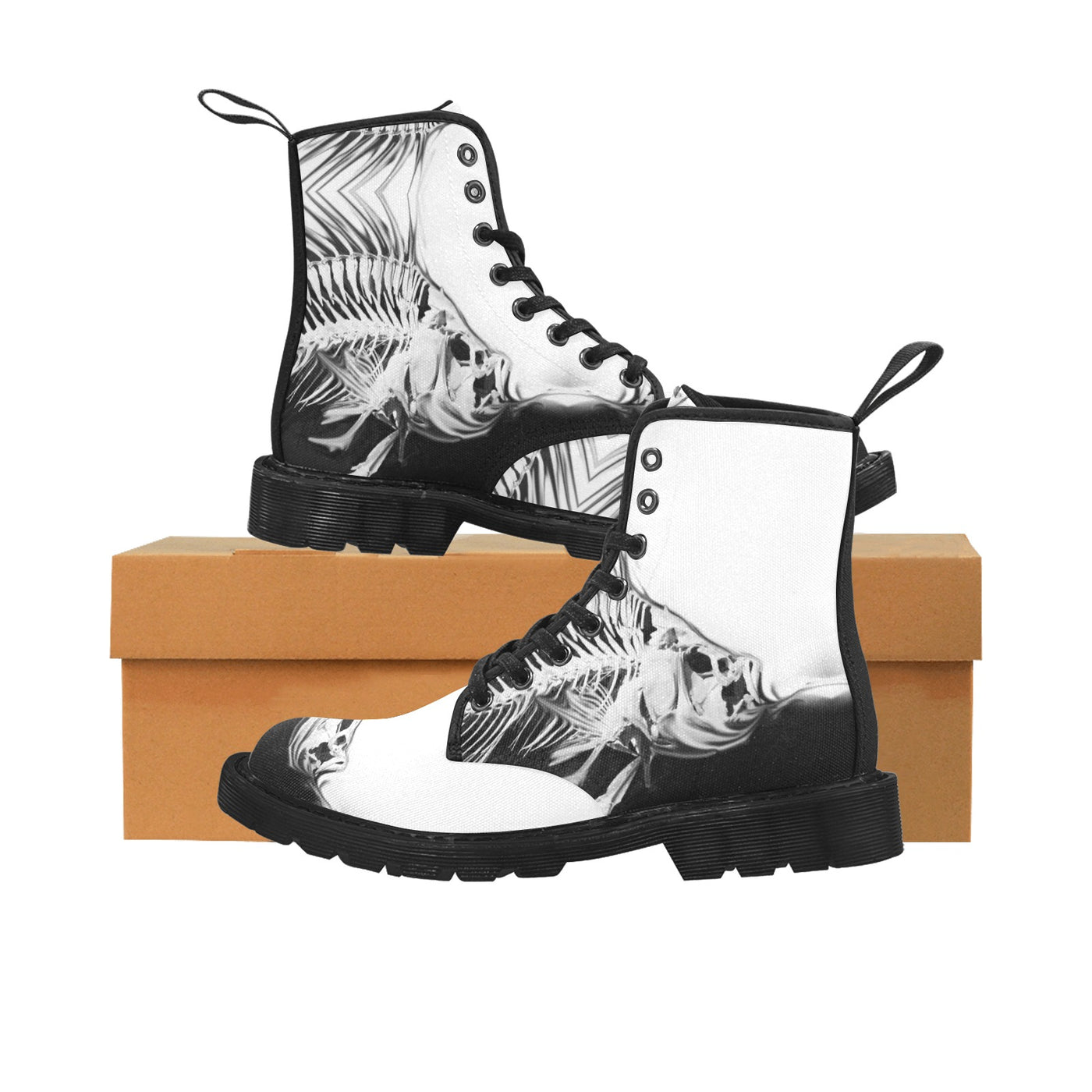 Canvasstiefeletten zum Schnüren für Damen