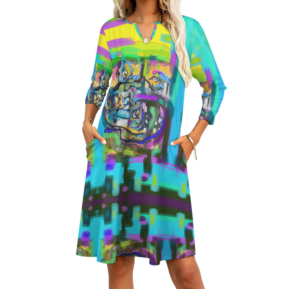 Artsy Dress with Pockets