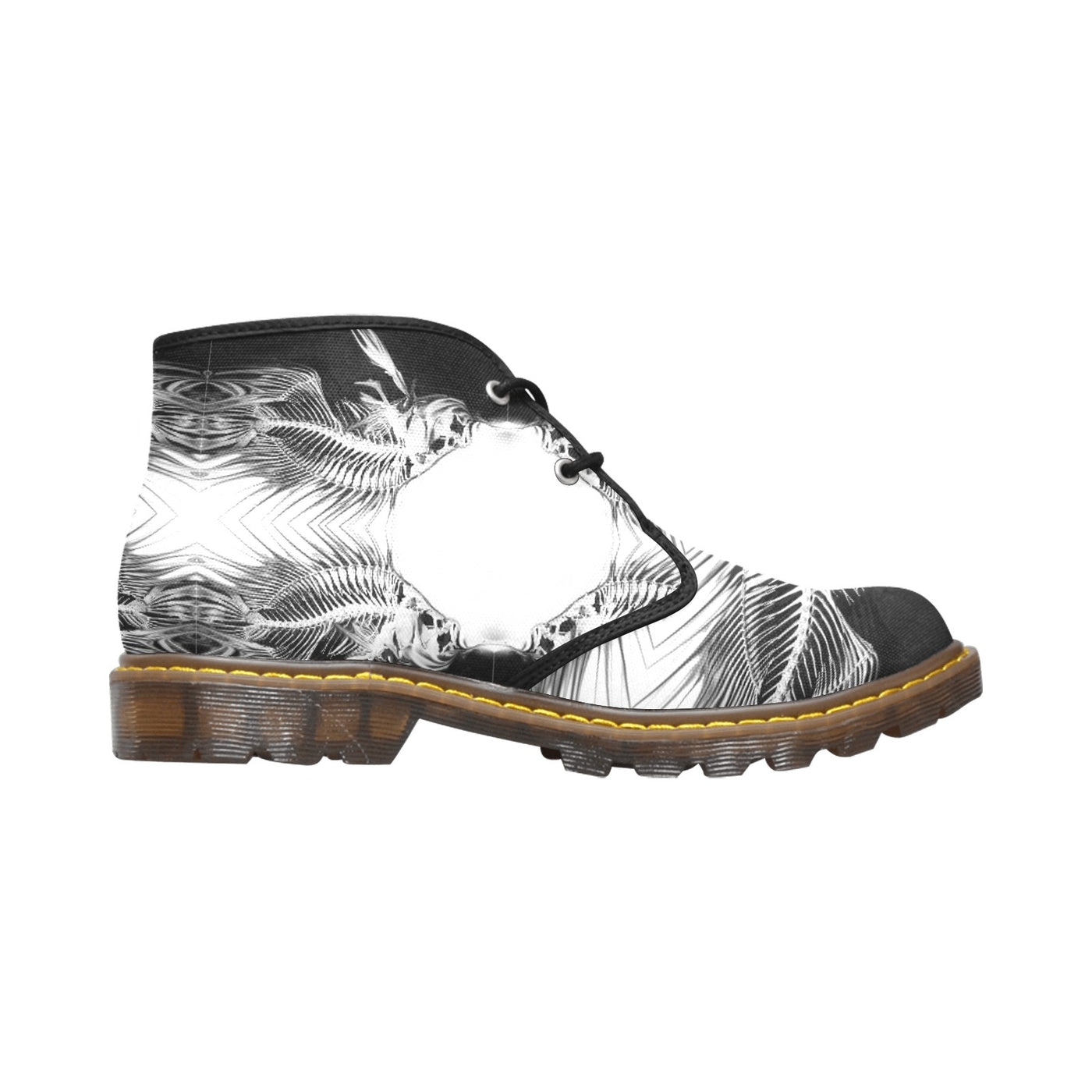 Men's Canvas Chukka Boots abstract art