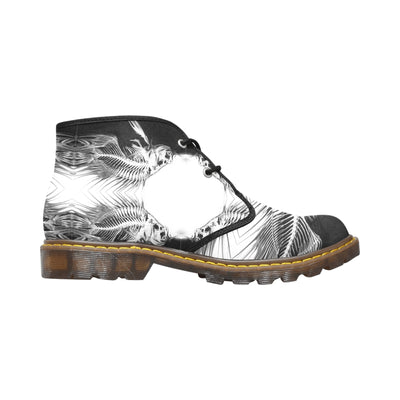 Men's Canvas Chukka Boots abstract art
