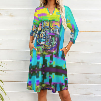 Artsy Dress with Pockets