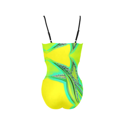 Women's Spaghetti Strap Cut Out Sides Swimsuit
