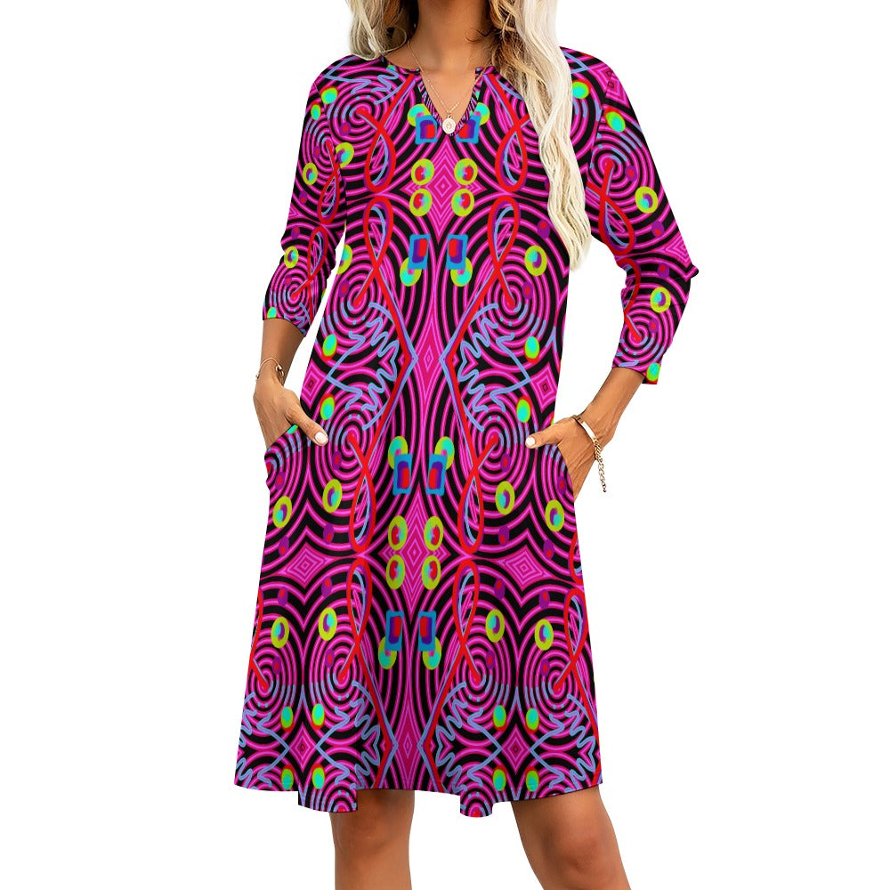 Abstraktes Kunstkleid