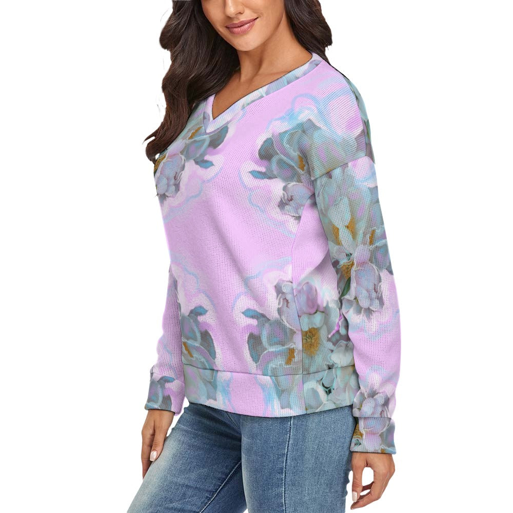 Women's V-Neck Long Sleeve Sweater