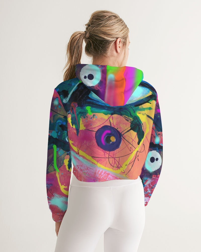 Eye Abstraction Women's Cropped Hoodie