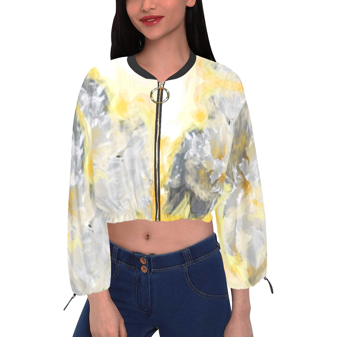 Women's Chiffon Cropped Jacket