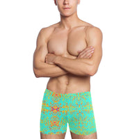Abstract Geometric Men's Swimming Trunks — Original Artwork | ArtistDione