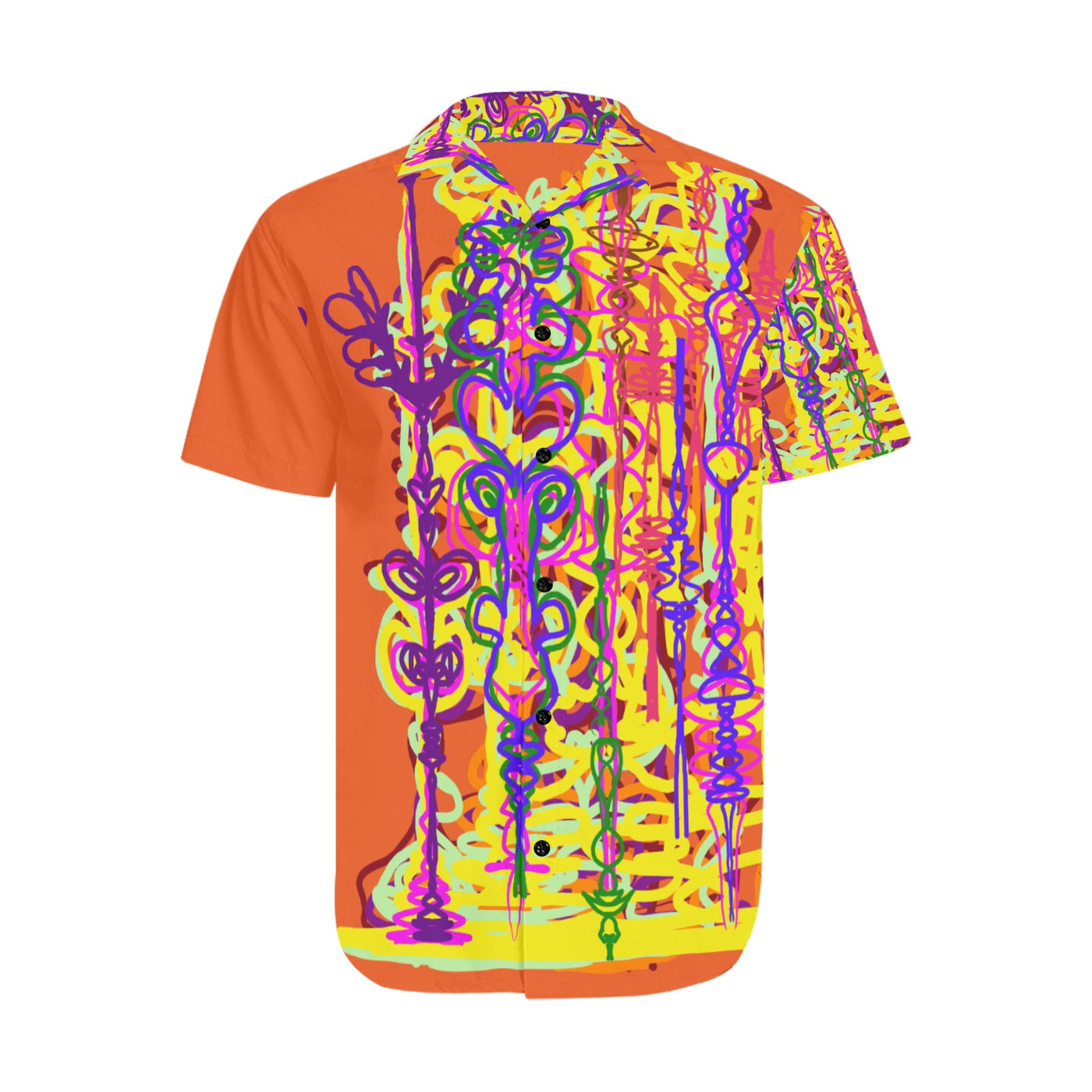 Men's Short Sleeve Shirt With Lapel Collar