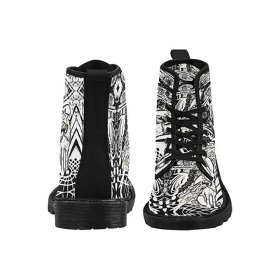 Canvasstiefeletten zum Schnüren für Damen