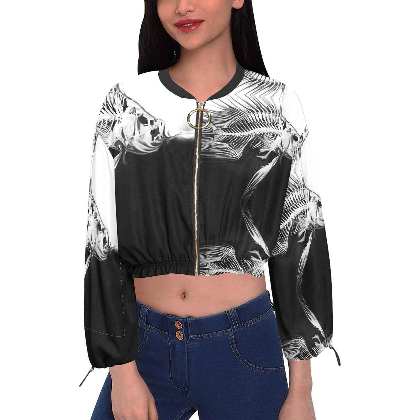 Women's Chiffon Cropped Jacket