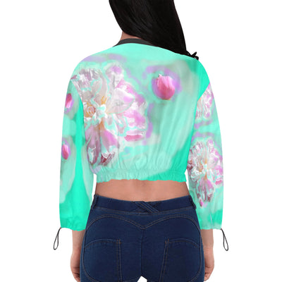 Women's Chiffon Cropped Jacket