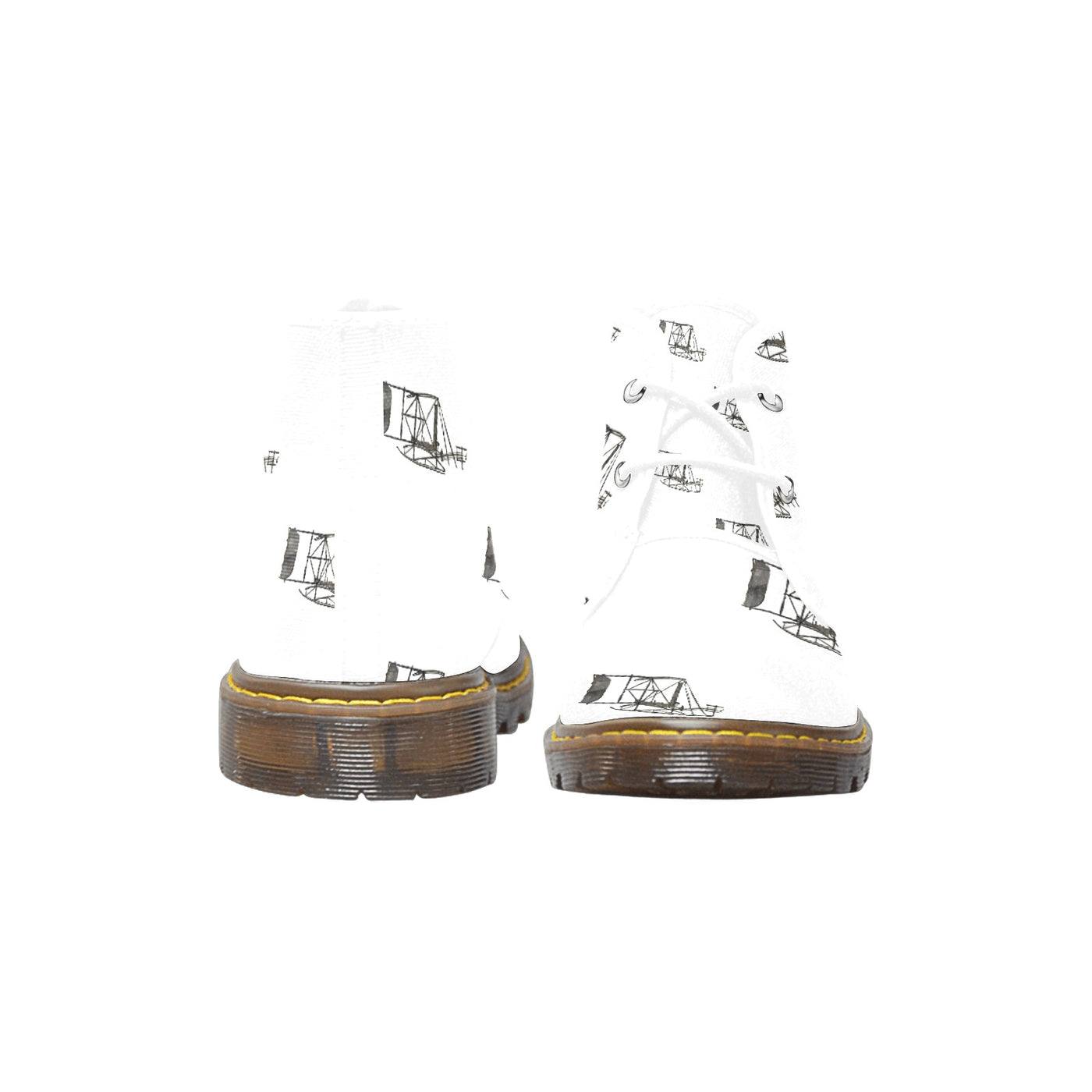 Men's Canvas Chukka Boots abstract art