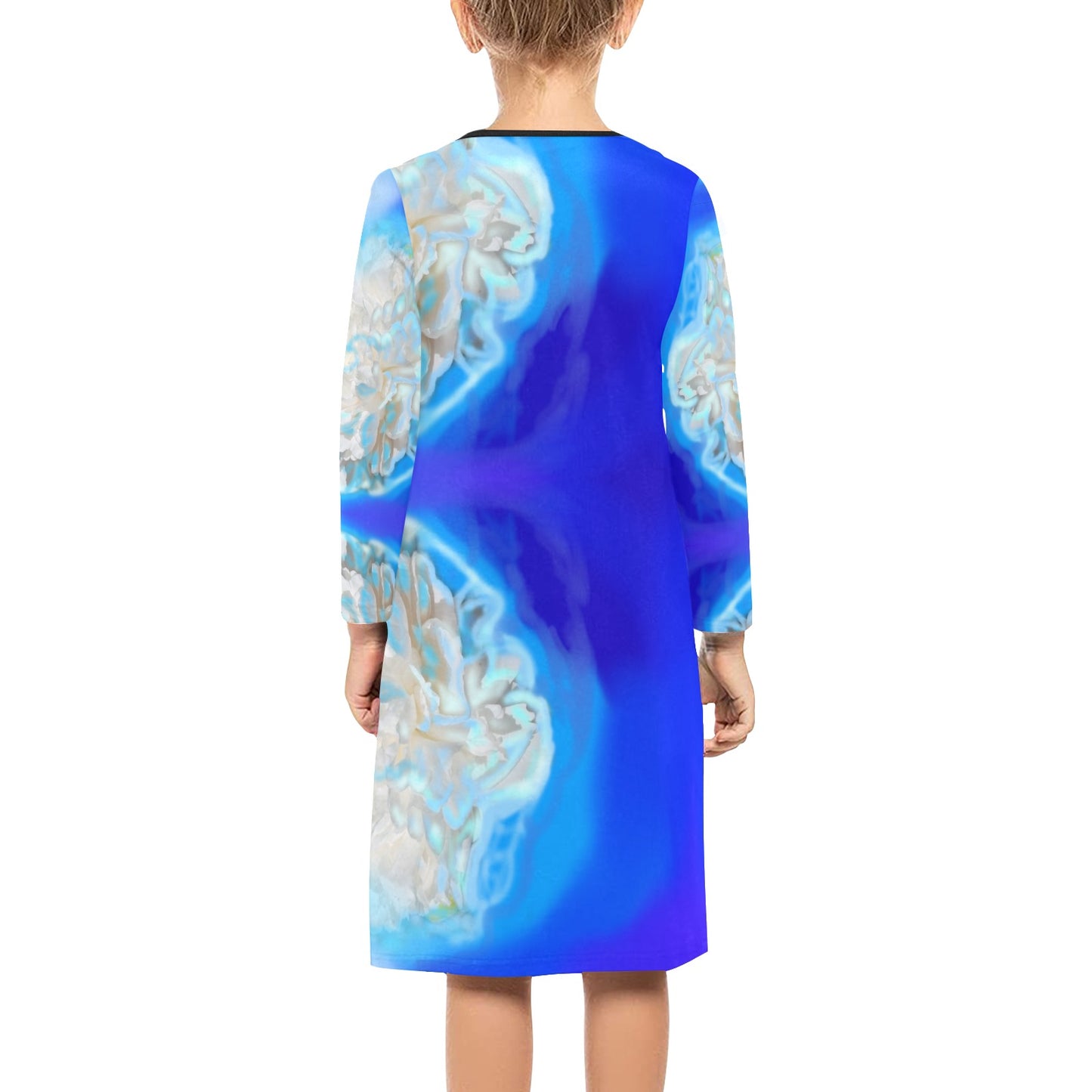 Langärmliges Kleid für Mädchen