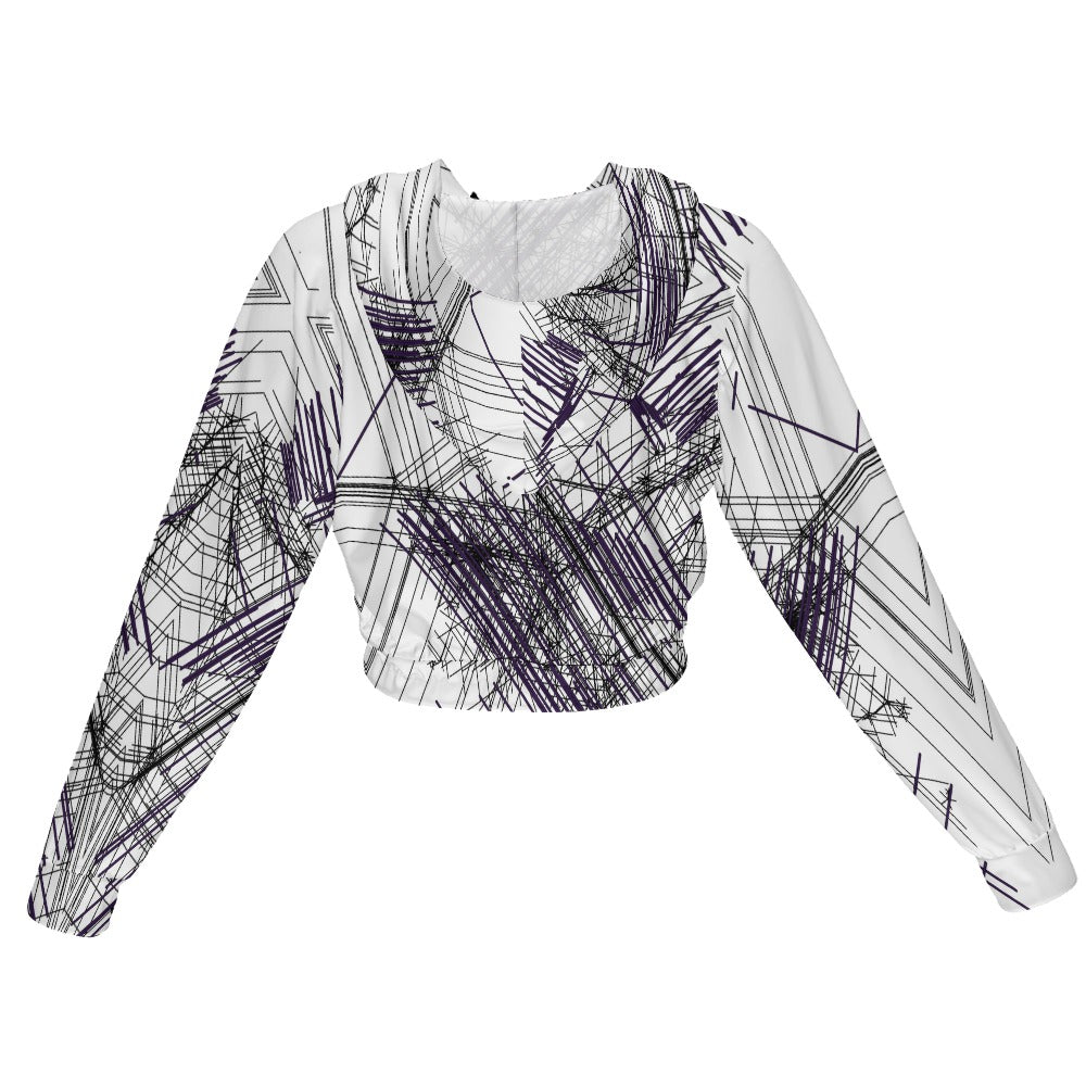 Women's Chiffon Cropped Jacket zipper coat