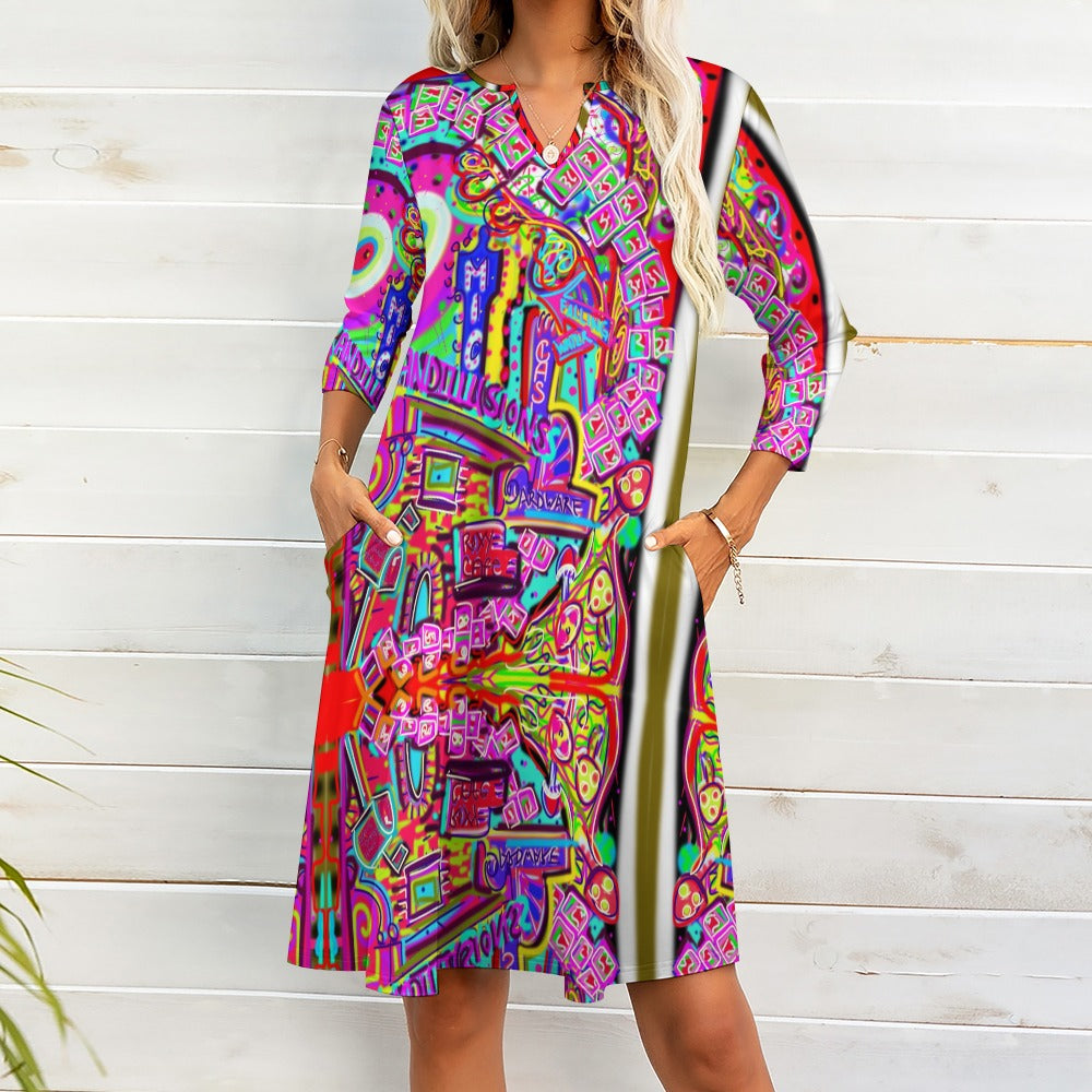 Artsy Dress with Pockets