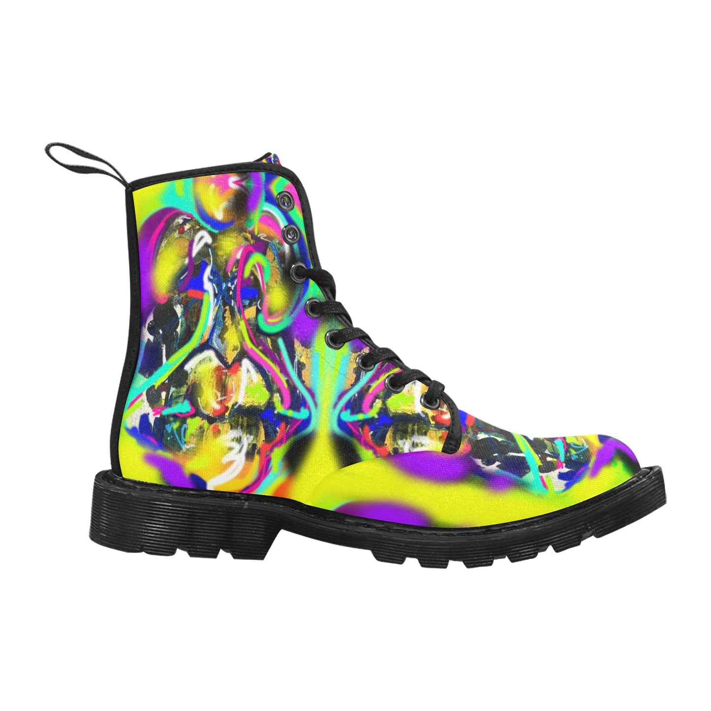 Women's Lace Up Canvas Boots