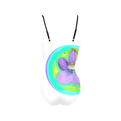 Women's Spaghetti Strap Cut Out Sides Swimsuit