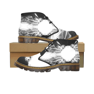 Men's Canvas Chukka Boots abstract art