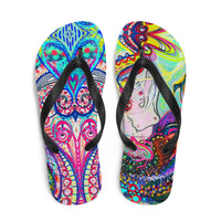 Mermaid Flip-Flops — Original Artwork | ArtistDione